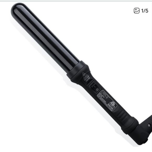 Lange Ondule 1.25" (32 mm) Tourmaline Infused Ceramic Curling Wand & Glove - Picture 1 of 6